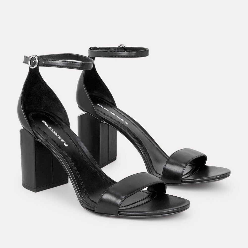 Alexander Wang Abby Block-Heel Sandals Size 37 - image 1